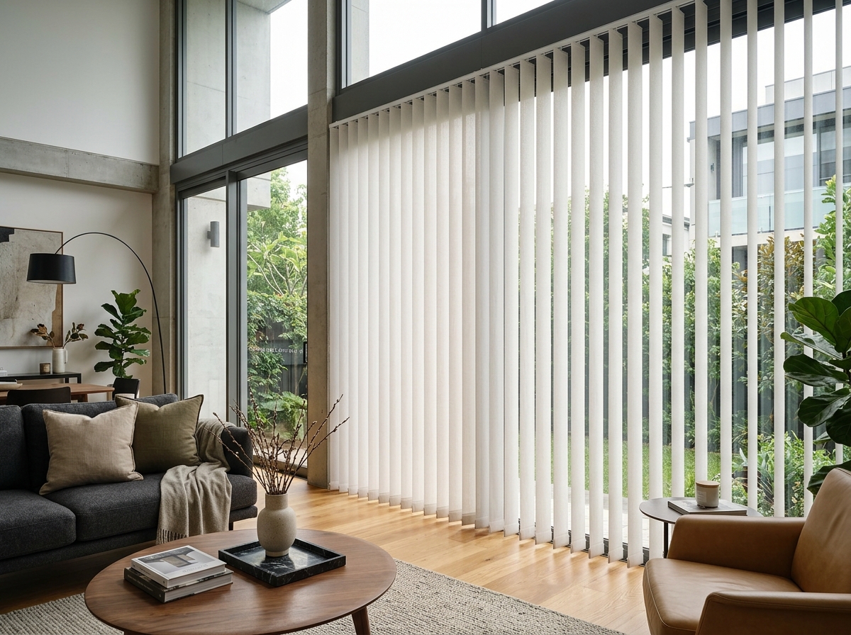 Cortinas de Bandas Verticales orientables