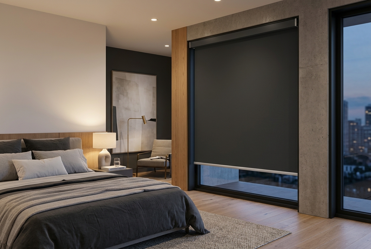 Cortinas Roller Blackout 100% oscurecimiento térmico